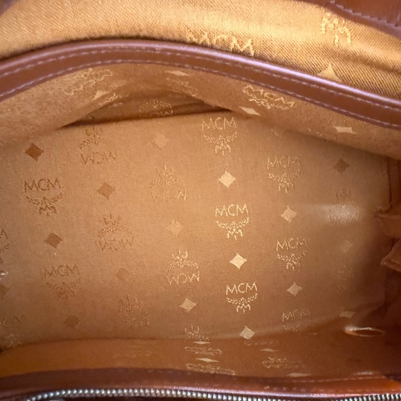 MCM Cognac Monogram Satchel – Vintage - Picture 7 of 10